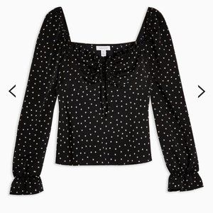 Topshop Star Print Palermo Blouse